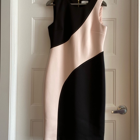 Calvin Klein 2-Tone Sleeveless Dress - Picture 3 of 5